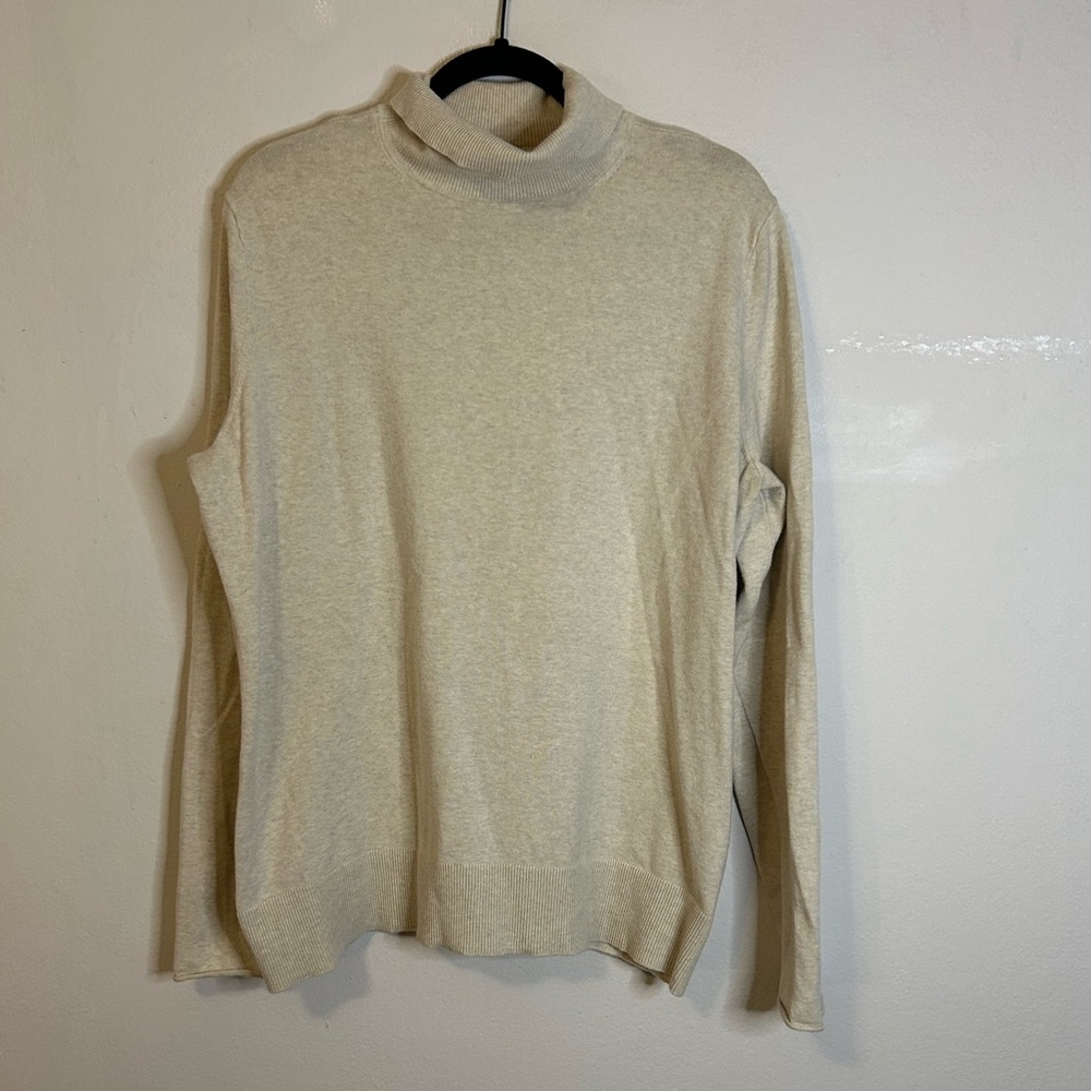 Duluth Oatmeal Cotton Turtleneck